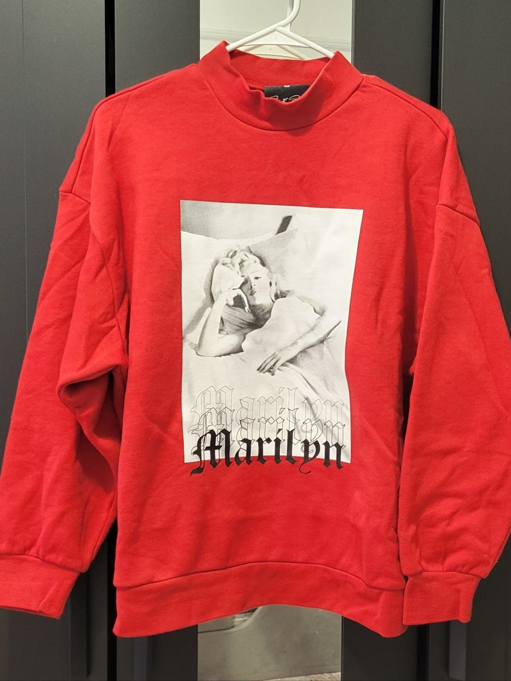 Marilyn Monroe Red Graphic Sweater